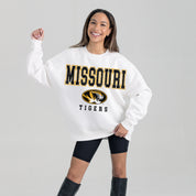 MISSOURI TIGERS Freestyle Fleece Drop-Shoulder Pullover