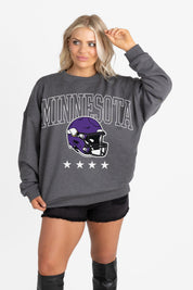 MINNESOTA VIKINGS RISING STAR PREMIUM FLEECE CREWNECK PULLOVER