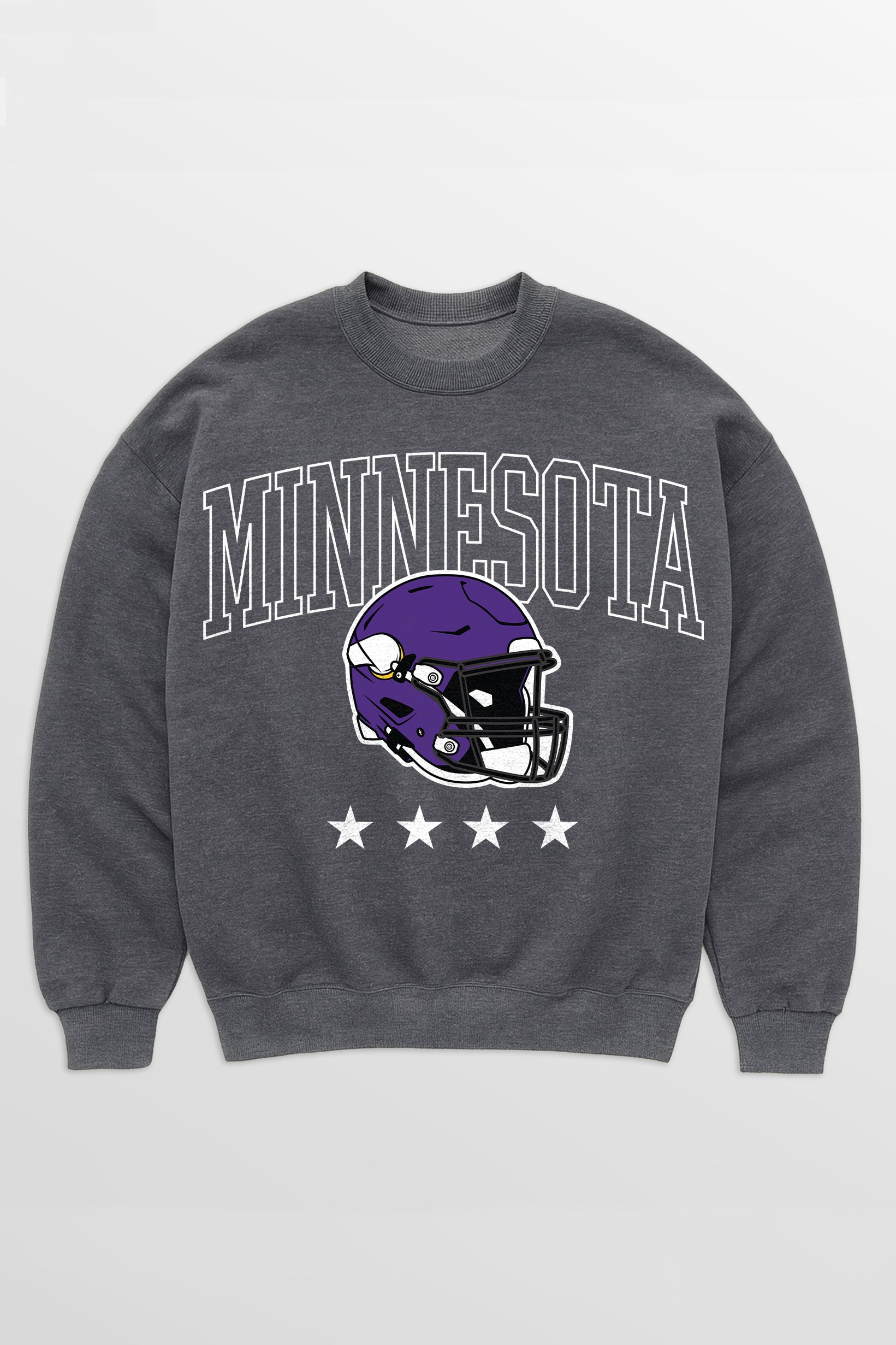 MINNESOTA VIKINGS RISING STAR PREMIUM FLEECE CREWNECK PULLOVER