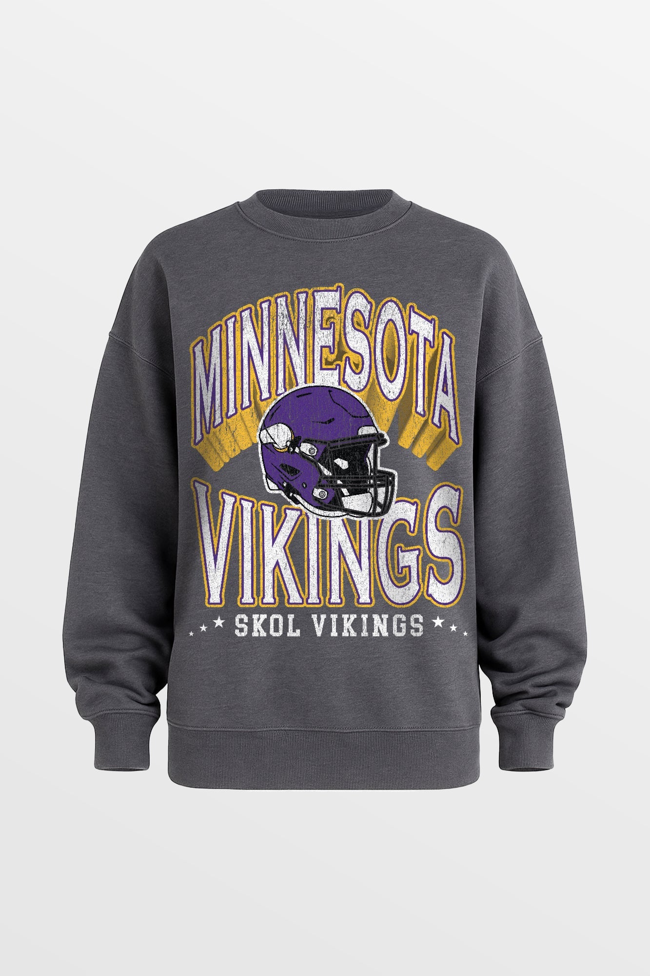 MINNESOTA VIKINGS STAY COOL PREMIUM FLEECE CREWNECK PULLOVER BY RANDI MAHOMES