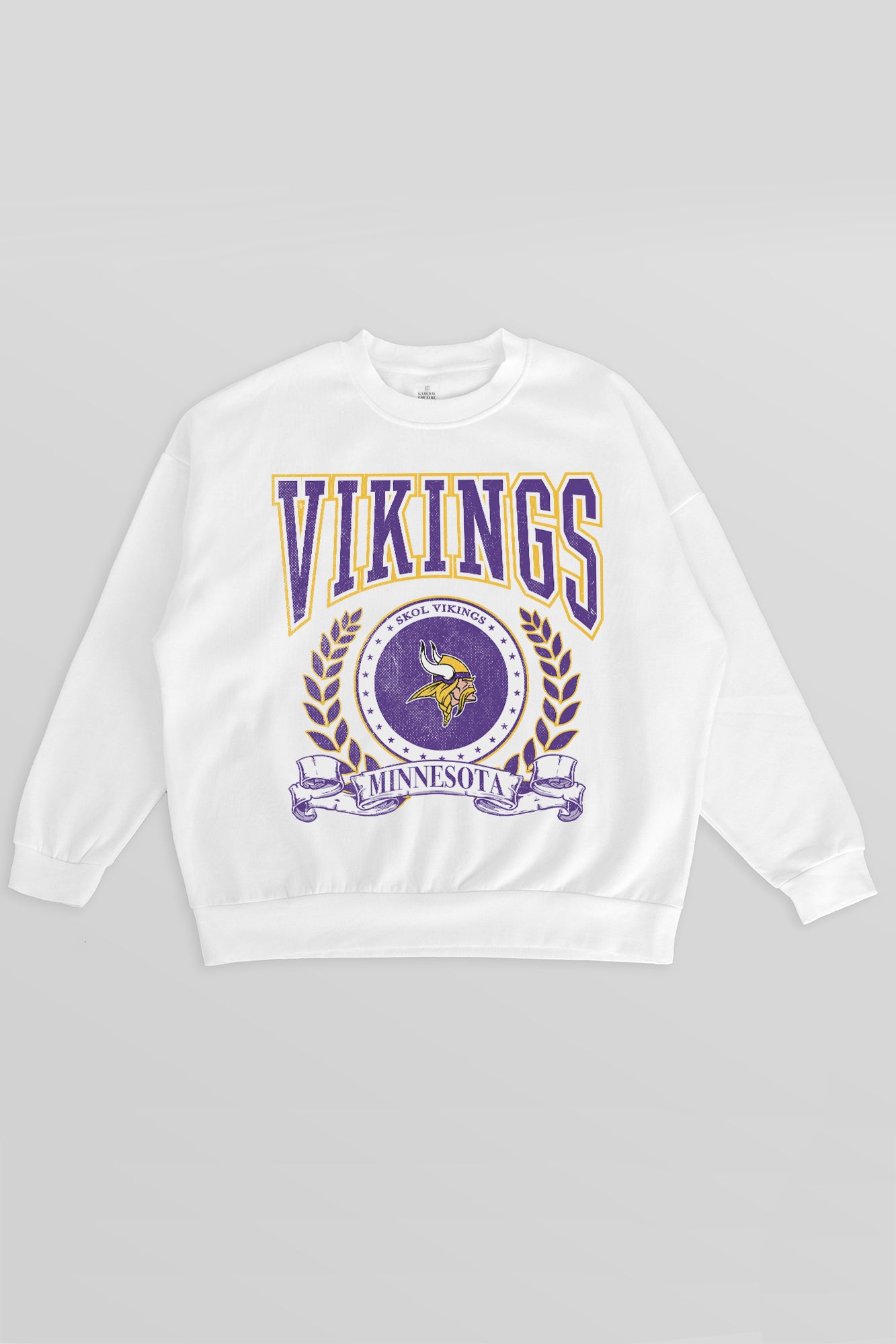 MINNESOTA VIKINGS STAY COOL PREMIUM FLEECE CREWNECK PULLOVER