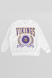 MINNESOTA VIKINGS STAY COOL PREMIUM FLEECE CREWNECK PULLOVER
