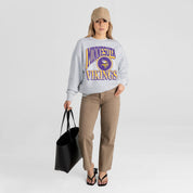 MINNESOTA VIKINGS GAME ON PREMIUM FLEECE DROP SHOULDER CREWNECK PULLOVER