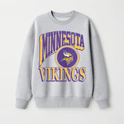 MINNESOTA VIKINGS GAME ON PREMIUM FLEECE DROP SHOULDER CREWNECK PULLOVER