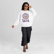 MINNESOTA VIKINGS ENDZONE PREMIUM FLEECE DROP SHOULDER CREWNECK PULLOVER