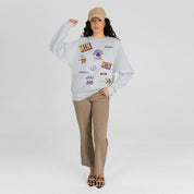 MINNESOTA VIKINGS ALL IN REPEAT PREMIUM FLEECE DROP SHOULDER CREWNECK PULLOVER
