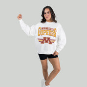 MINNESOTA GOLDEN GOPHERS SWIFT STRIKE PREMIUM FLEECE DROP SHOULDER CREWNECK PULLOVER