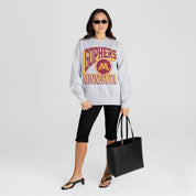 MINNESOTA GOLDEN GOPHERS GAME ON PREMIUM FLEECE DROP SHOULDER CREWNECK PULLOVER