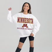 MINNESOTA GOLDEN GOPHERS FREESTYLE PREMIUM FLEECE CREWNECK PULLOVER