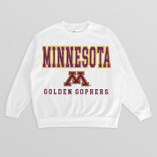 MINNESOTA GOLDEN GOPHERS FREESTYLE PREMIUM FLEECE CREWNECK PULLOVER