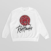 MIAMI OF OHIO REDHAWKS WILD BREAKTHROUGH PREMIUM FLEECE CREWNECK PULLOVER