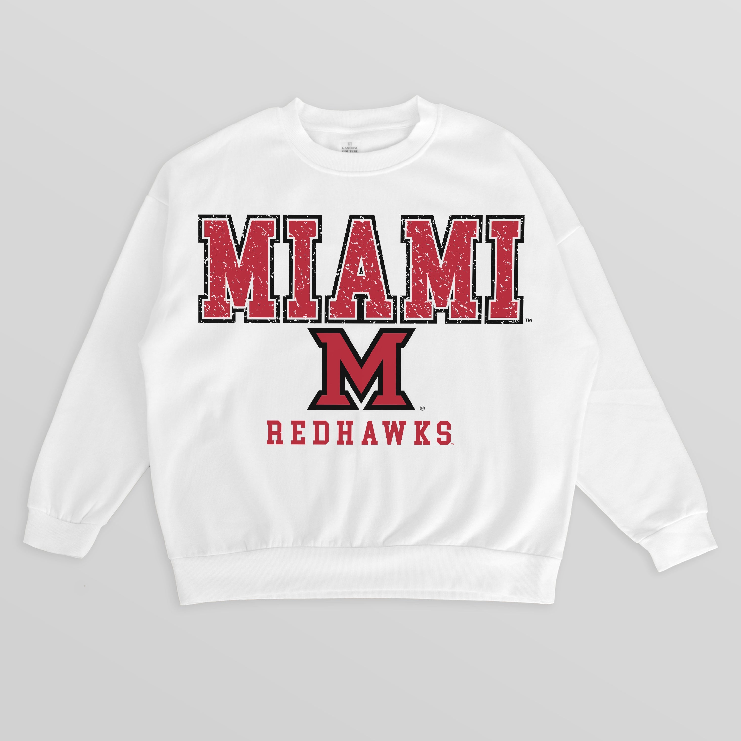 MIAMI OF OHIO REDHAWKS FREESTYLE PREMIUM FLEECE CREWNECK PULLOVER