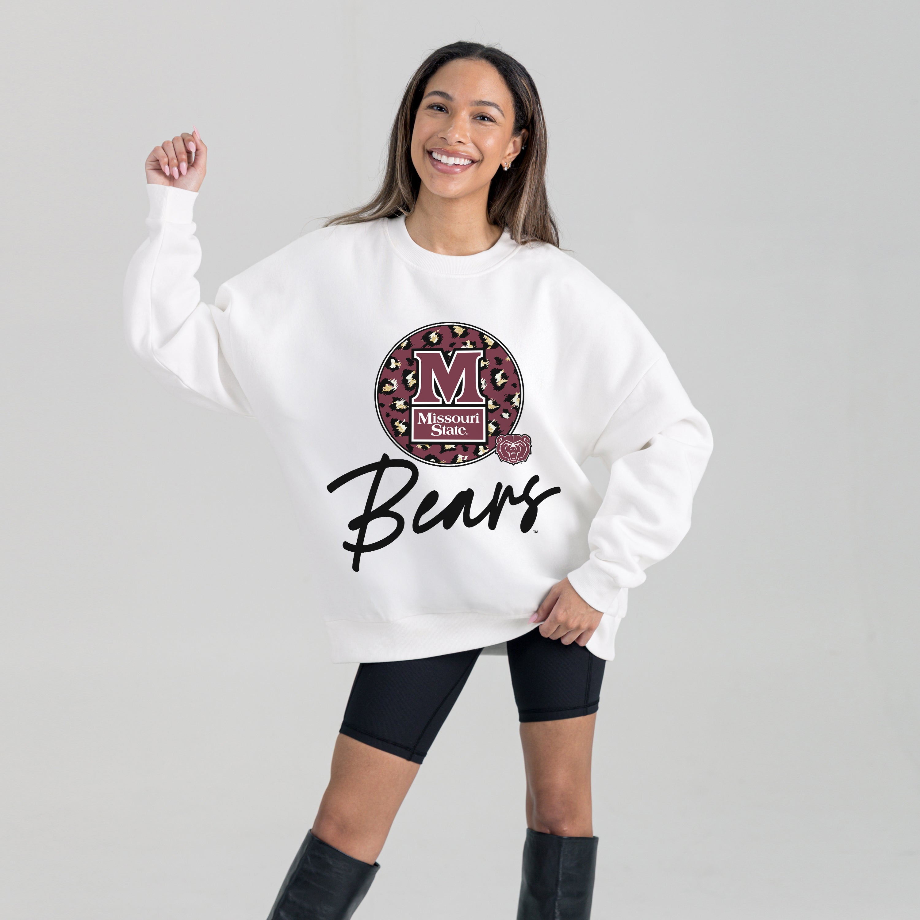MISSOURI STATE BEARS WILD BREAKTHROUGH PREMIUM FLEECE CREWNECK PULLOVER