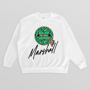 MARSHALL THUNDERING HERD WILD BREAKTHROUGH PREMIUM FLEECE CREWNECK PULLOVER