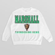 MARSHALL THUNDERING HERD Freestyle Fleece Drop-Shoulder Pullover
