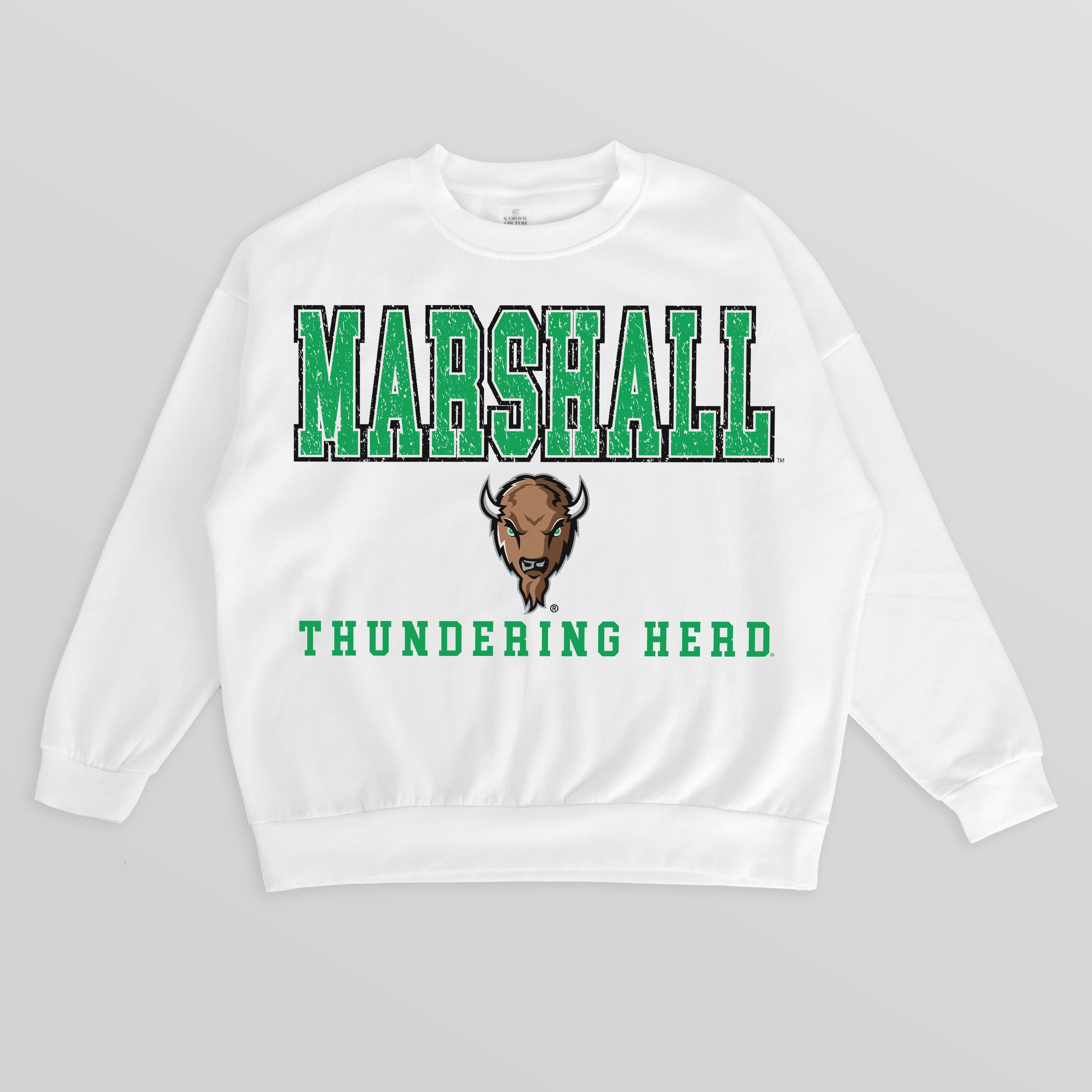 MARSHALL THUNDERING HERD Freestyle Fleece Drop-Shoulder Pullover