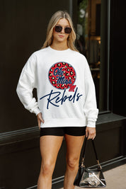OLE MISS REBELS WILD BREAKTHROUGH PREMIUM FLEECE CREWNECK PULLOVER
