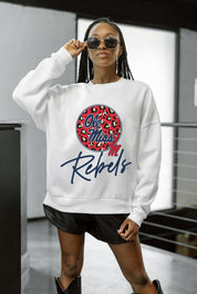 OLE MISS REBELS WILD BREAKTHROUGH PREMIUM FLEECE CREWNECK PULLOVER
