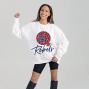 OLE MISS REBELS WILD BREAKTHROUGH PREMIUM FLEECE CREWNECK PULLOVER