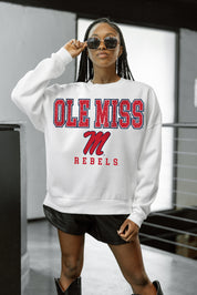 OLE MISS REBELS Freestyle Fleece Drop-Shoulder Pullover
