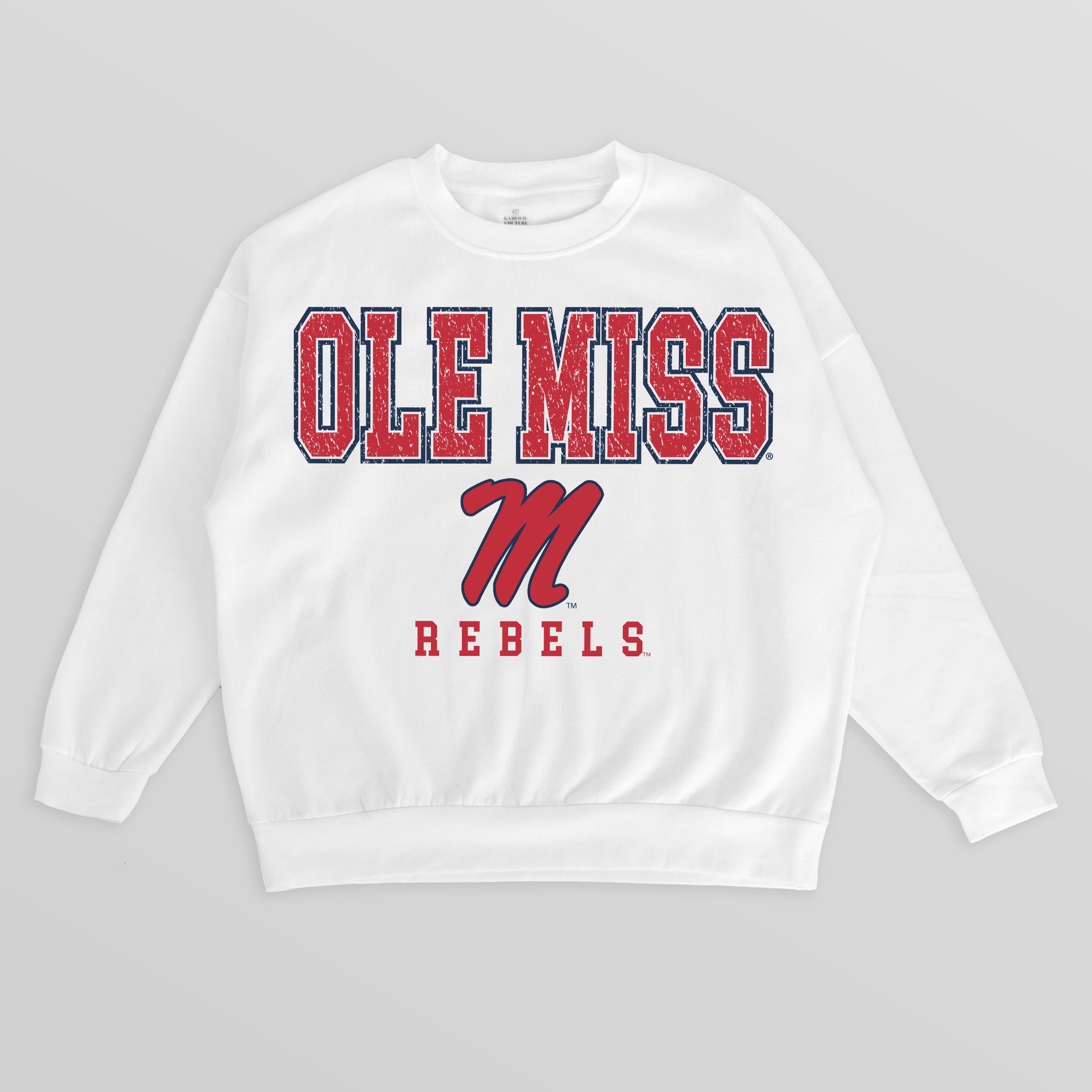 OLE MISS REBELS Freestyle Fleece Drop-Shoulder Pullover