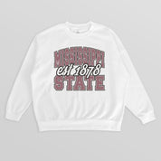 MISSISSIPPI STATE BULLDOGS FADED FORMATION PREMIUM FLEECE DROP SHOULDER CREWNECK PULLOVER