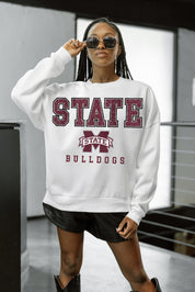 MISSISSIPPI STATE BULLDOGS Freestyle Fleece Drop-Shoulder Pullover
