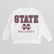 MISSISSIPPI STATE BULLDOGS Freestyle Fleece Drop-Shoulder Pullover