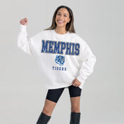 MEMPHIS TIGERS FREESTYLE PREMIUM FLEECE CREWNECK PULLOVER