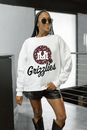 MONTANA GRIZZLIES WILD BREAKTHROUGH PREMIUM FLEECE CREWNECK PULLOVER