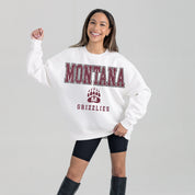 MONTANA GRIZZLIES FREESTYLE PREMIUM FLEECE CREWNECK PULLOVER