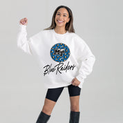 MIDDLE TENNESSEE STATE BLUE RAIDERS WILD BREAKTHROUGH PREMIUM FLEECE CREWNECK PULLOVER