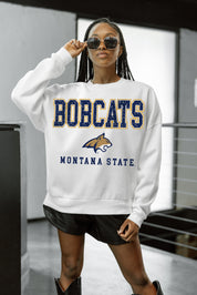 MONTANA STATE BOBCATS FREESTYLE PREMIUM FLEECE CREWNECK PULLOVER
