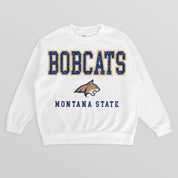 MONTANA STATE BOBCATS FREESTYLE PREMIUM FLEECE CREWNECK PULLOVER