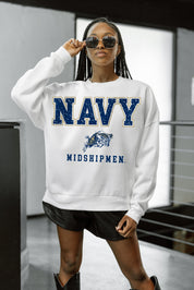 US NAVY MIDSHIPMEN FREESTYLE PREMIUM FLEECE CREWNECK PULLOVER