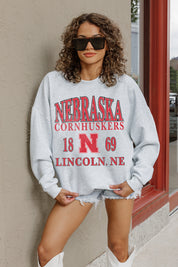 NEBRASKA CORNHUSKERS Allegiance Fleece Drop-Shoulder Pullover