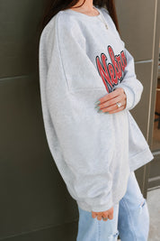 NEBRASKA CORNHUSKERS CLASSIC WIN PREMIUM FLEECE CREWNECK PULLOVER