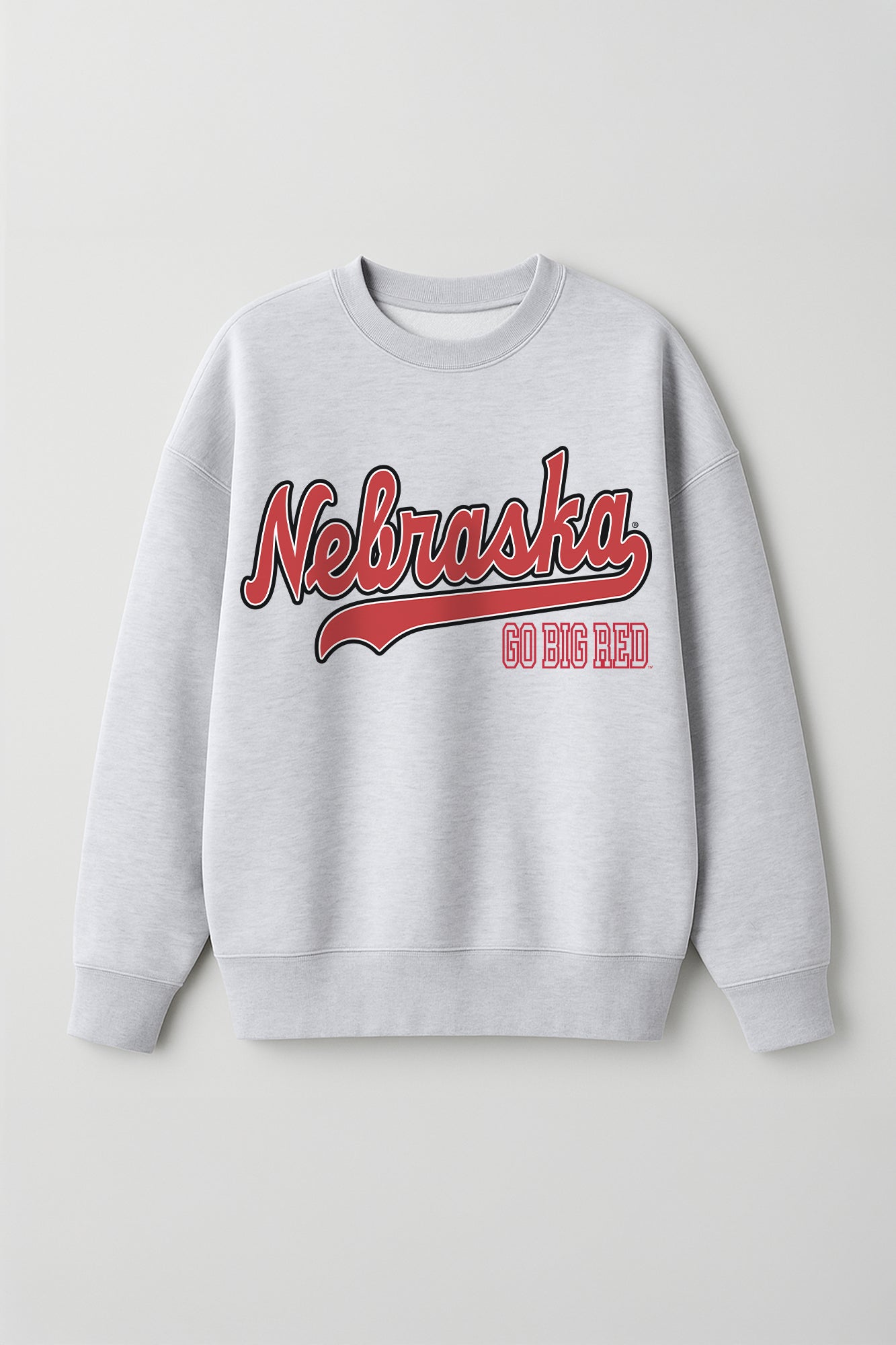 NEBRASKA CORNHUSKERS CLASSIC WIN PREMIUM FLEECE CREWNECK PULLOVER
