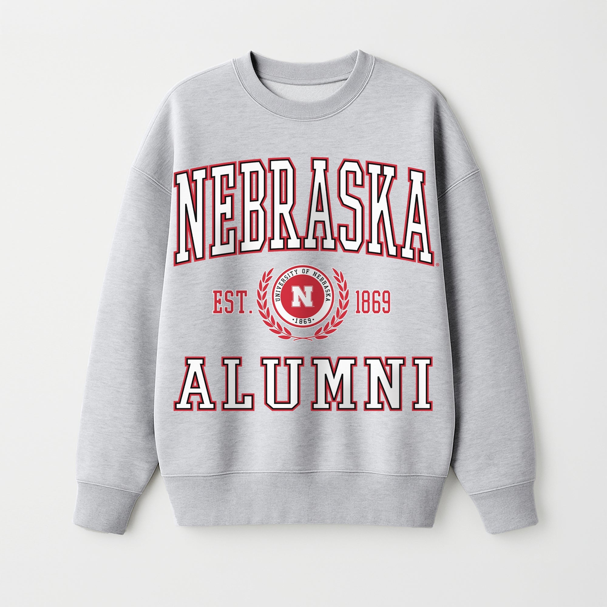 NEBRASKA CORNHUSKERS DEGREE UNLOCKED PREMIUM DROP SHOULDER FLEECE CREWNECK PULLOVER