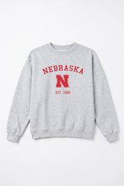 NEBRASKA CORNHUSKERS CAMPUS ENERGY PREMIUM FLEECE CREWNECK PULLOVER