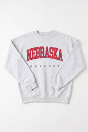 NEBRASKA CORNHUSKERS NEXT MOVE PREMIUM FLEECE UNISEX CREWNECK PULLOVER