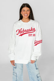 NEBRASKA CORNHUSKERS DAY ONE PREMIUM FLEECE UNISEX CREWNECK PULLOVER