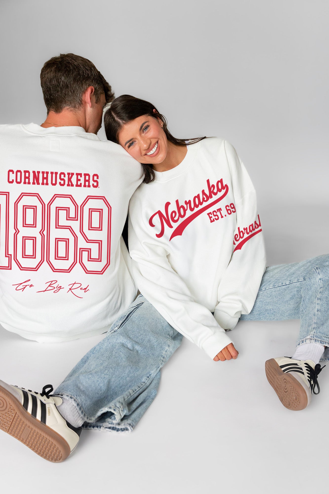 NEBRASKA CORNHUSKERS DAY ONE PREMIUM FLEECE UNISEX CREWNECK PULLOVER