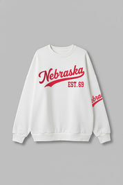 NEBRASKA CORNHUSKERS DAY ONE PREMIUM FLEECE UNISEX CREWNECK PULLOVER