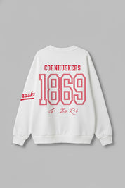 NEBRASKA CORNHUSKERS DAY ONE PREMIUM FLEECE UNISEX CREWNECK PULLOVER