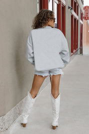 Ash Grey Charlotte 49ers Going Wild Fleece Pullover - Casual Everyday Styled Look | Gameday Couture - SOHO