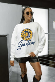 UNC GREENSBORO SPARTANS WILD BREAKTHROUGH PREMIUM FLEECE CREWNECK PULLOVER