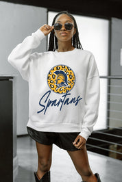 UNC GREENSBORO SPARTANS WILD BREAKTHROUGH PREMIUM FLEECE CREWNECK PULLOVER