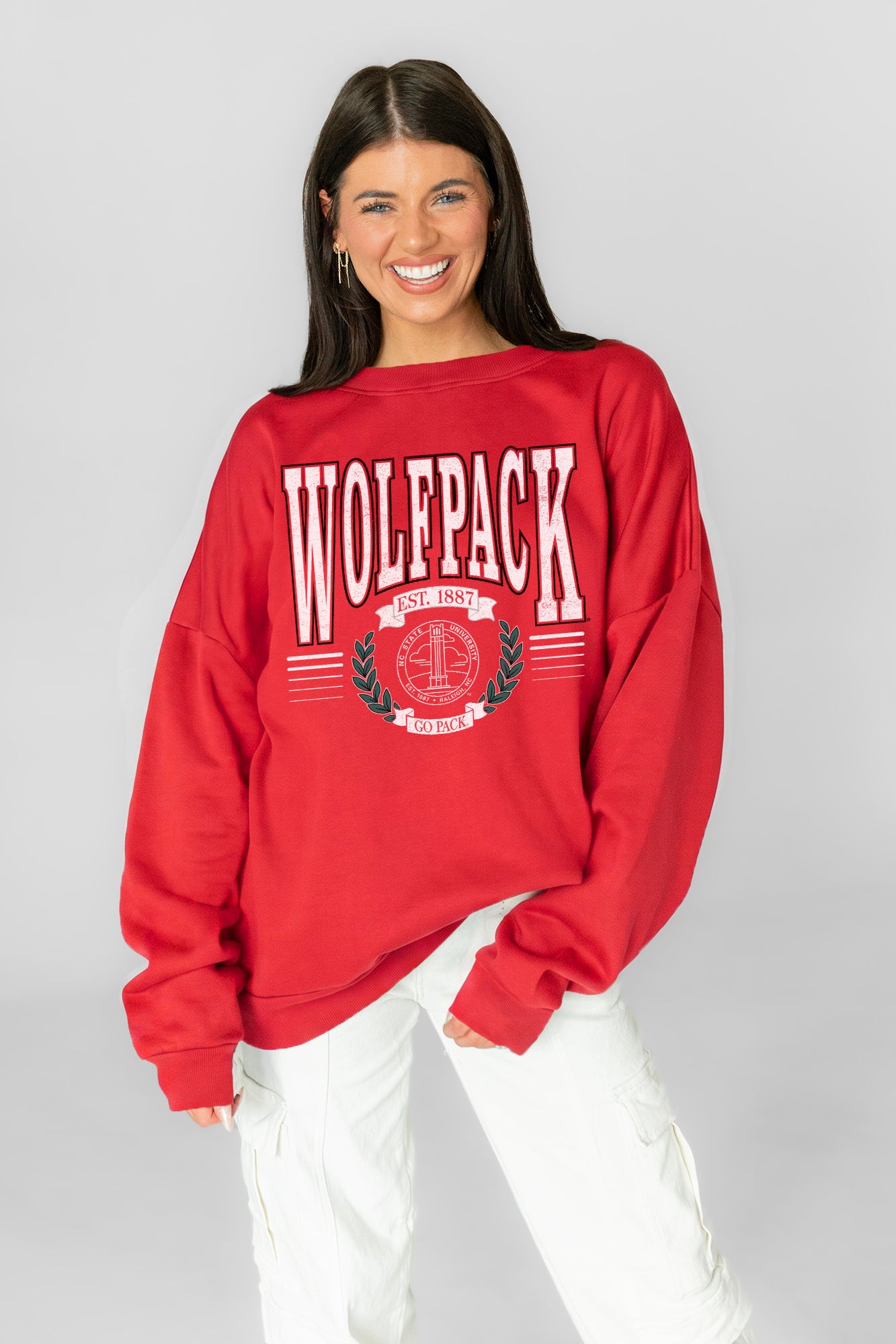 NORTH CAROLINA STATE WOLFPACK HONOR BOUND PREMIUM FLEECE CREWNECK PULLOVER