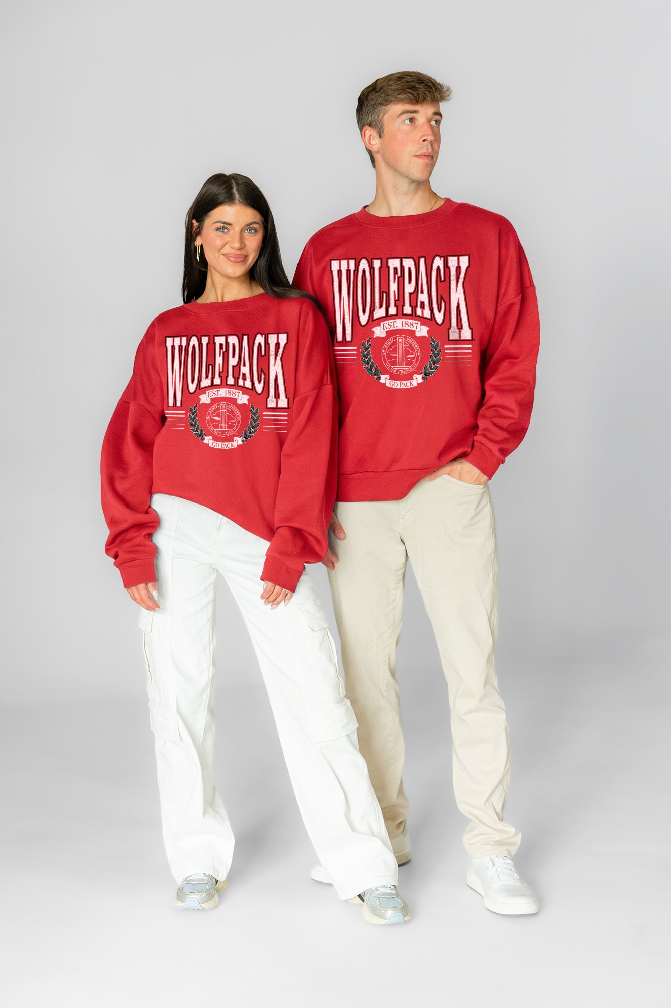 NORTH CAROLINA STATE WOLFPACK HONOR BOUND PREMIUM FLEECE CREWNECK PULLOVER